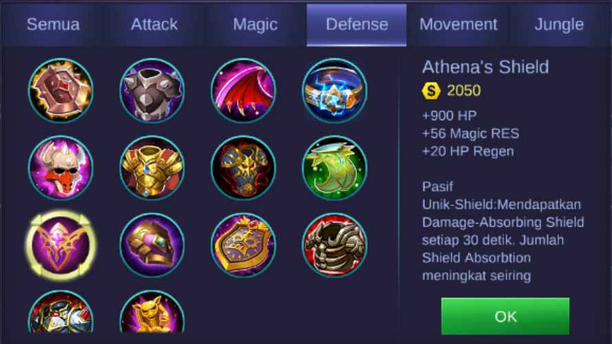Athena's Shield Mobile Legends