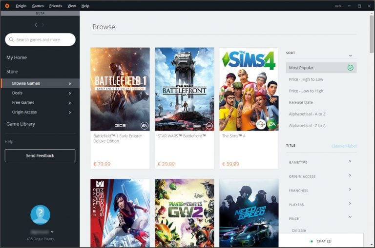 Inilah User Interface Origin Terbaru Versi Beta - Gamebrott.com