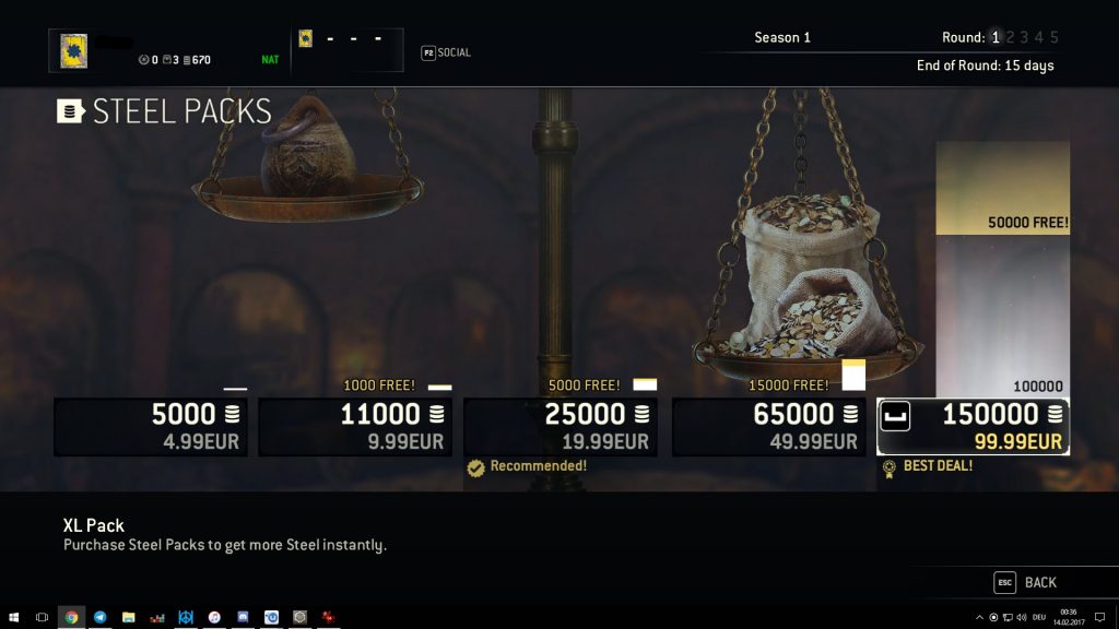 for honor store microtransactions steel bundles 1