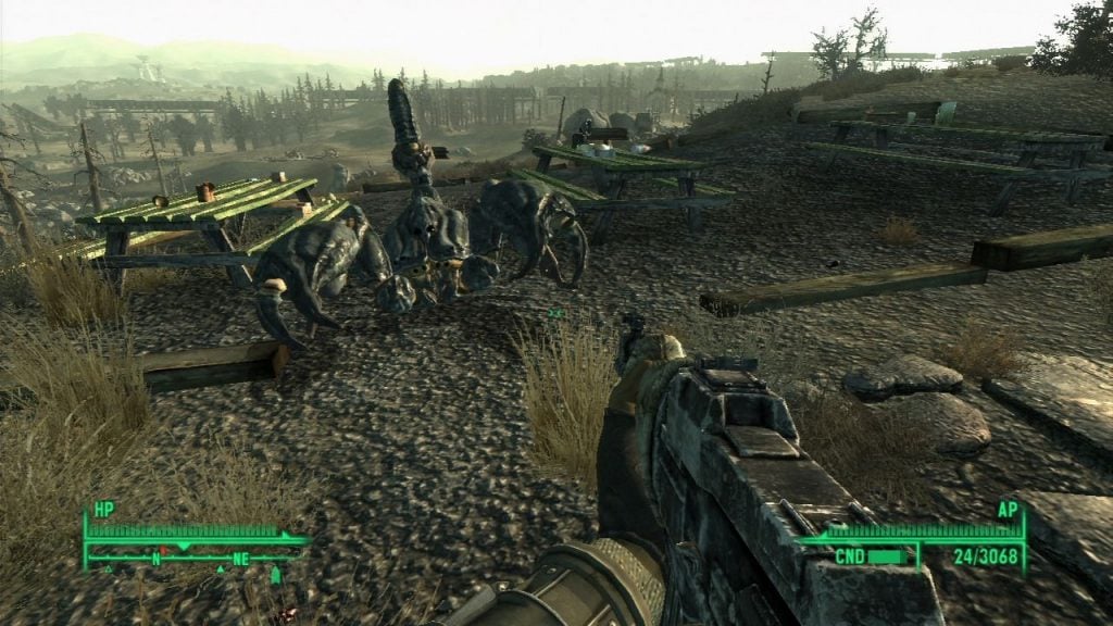 505323 fallout 3 playstation 3 screenshot this radscorpion came out