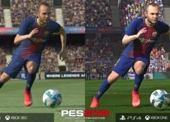PES 2018 Graphics PS4 Xbox One PC vs PS3 Xbox 360