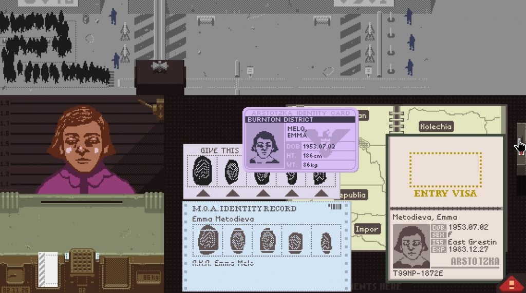 Papers Please gameplay
