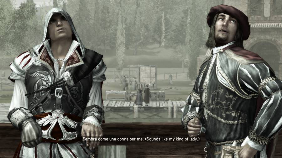 Ezio Auditore meets Leonardo Da Vinci.