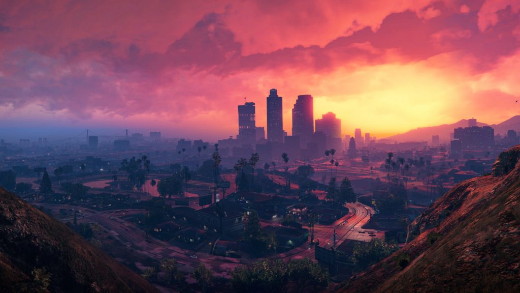 grand theft auto v 3840x2160 los santos sunset hd 4k 8210