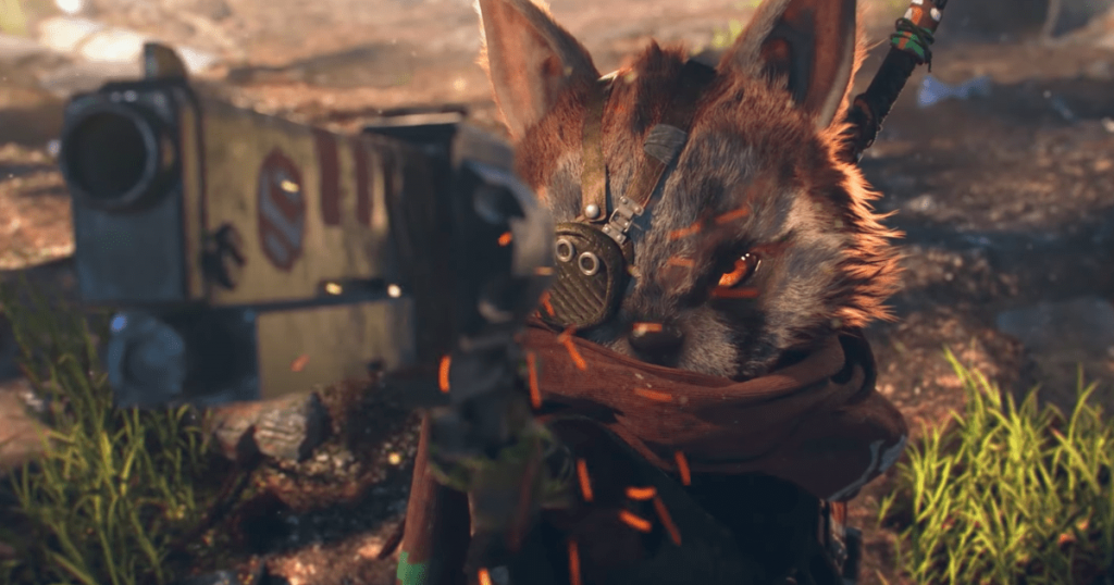 new game biomutant is basically rocket raccoon adventuring in a beautiful open world