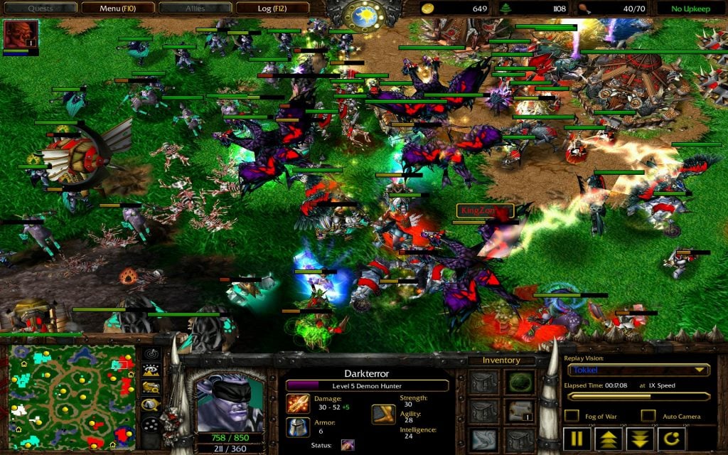 warcraft 3 4on4 random team clash screenshot