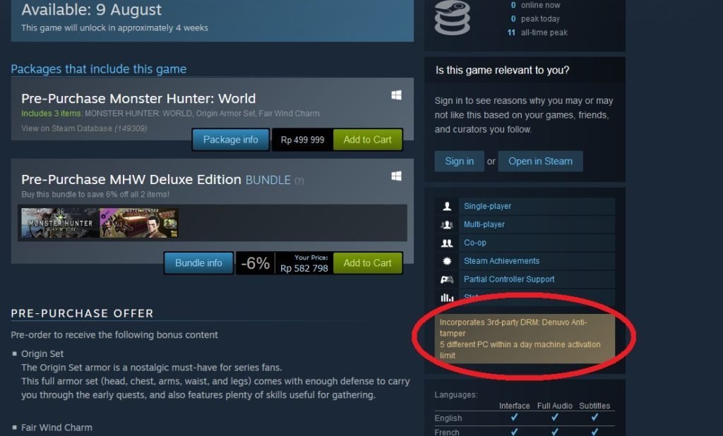 Monster Hunter World PC Rilis Bulan Depan Akan Gunakan Denuvo 01