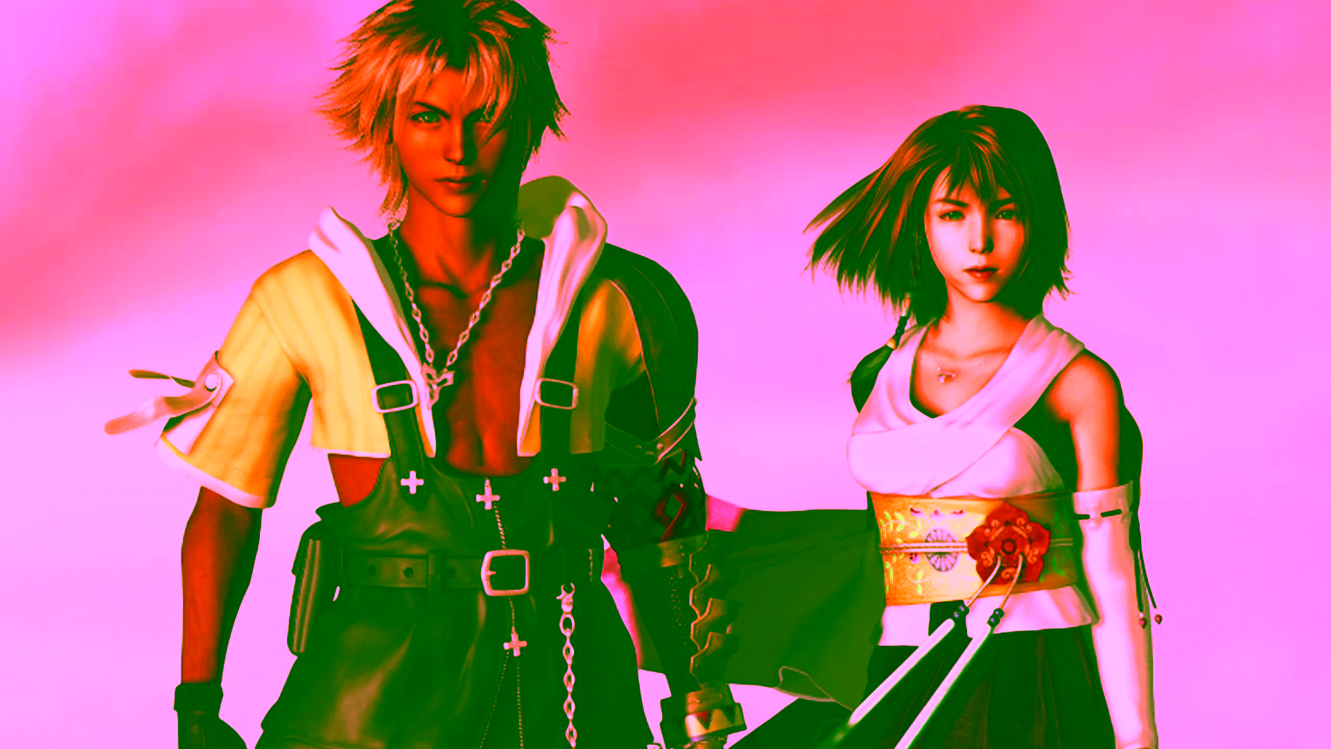 Tidus Yuna Before Fighting Sin