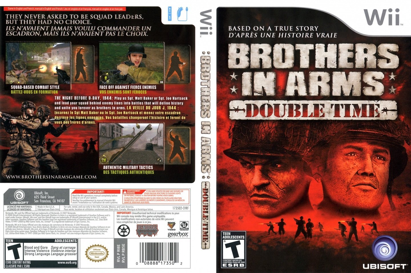 brothers arms double time scan ntsc brothers arms wii movie 1678491329