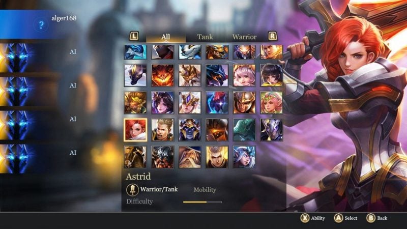 arena of valor switch