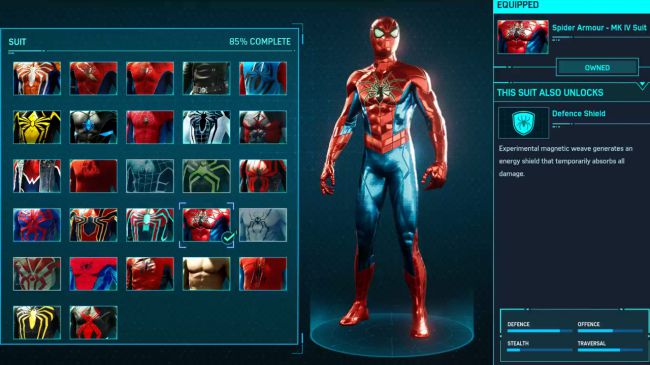 spider armor mk iv suit