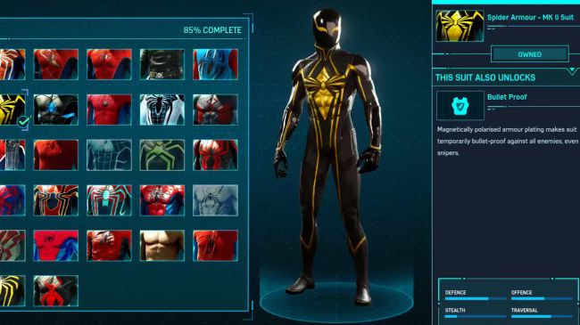 spider mk ii suit