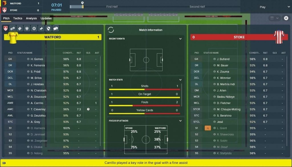 football manager 2018 interface