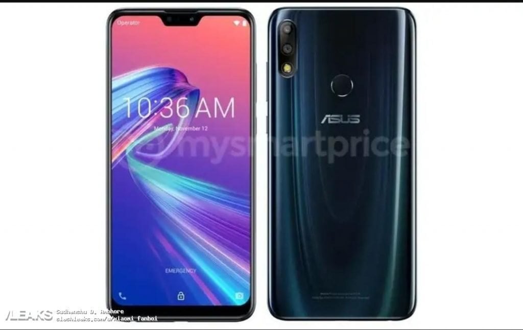 Asus ZenFone Max Pro M2 Press Render