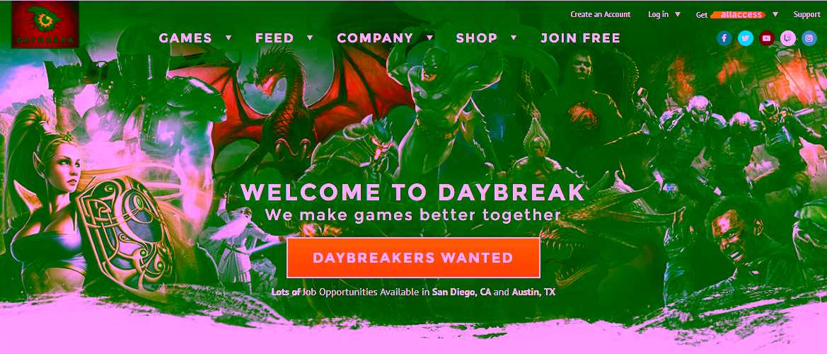 Dev. H1Z1 PHK Sekitar 70 Karyawannya Jelang Natal 2 Daybreak Game Company