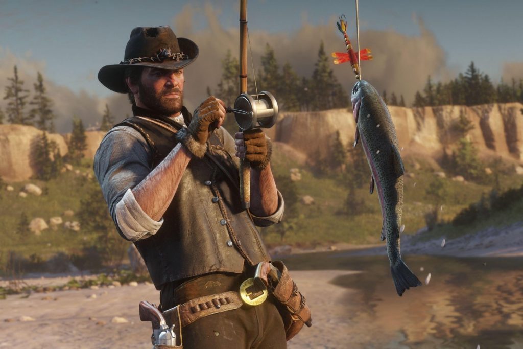red dead redemption 2 features fishing although it aint easy