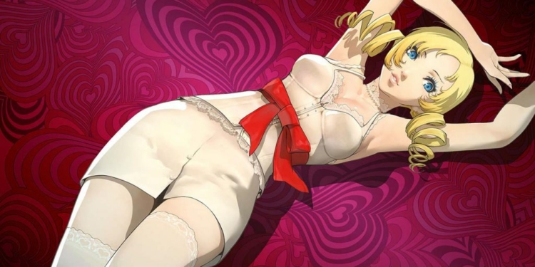 Catherine Video Game Character Official Art Wallpaper 1024x576