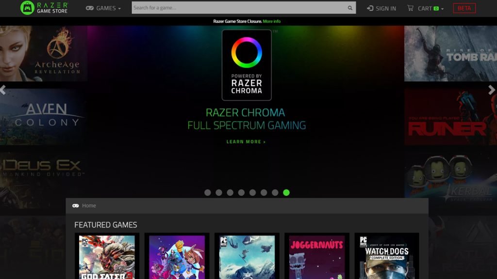 Razer Online Game Store