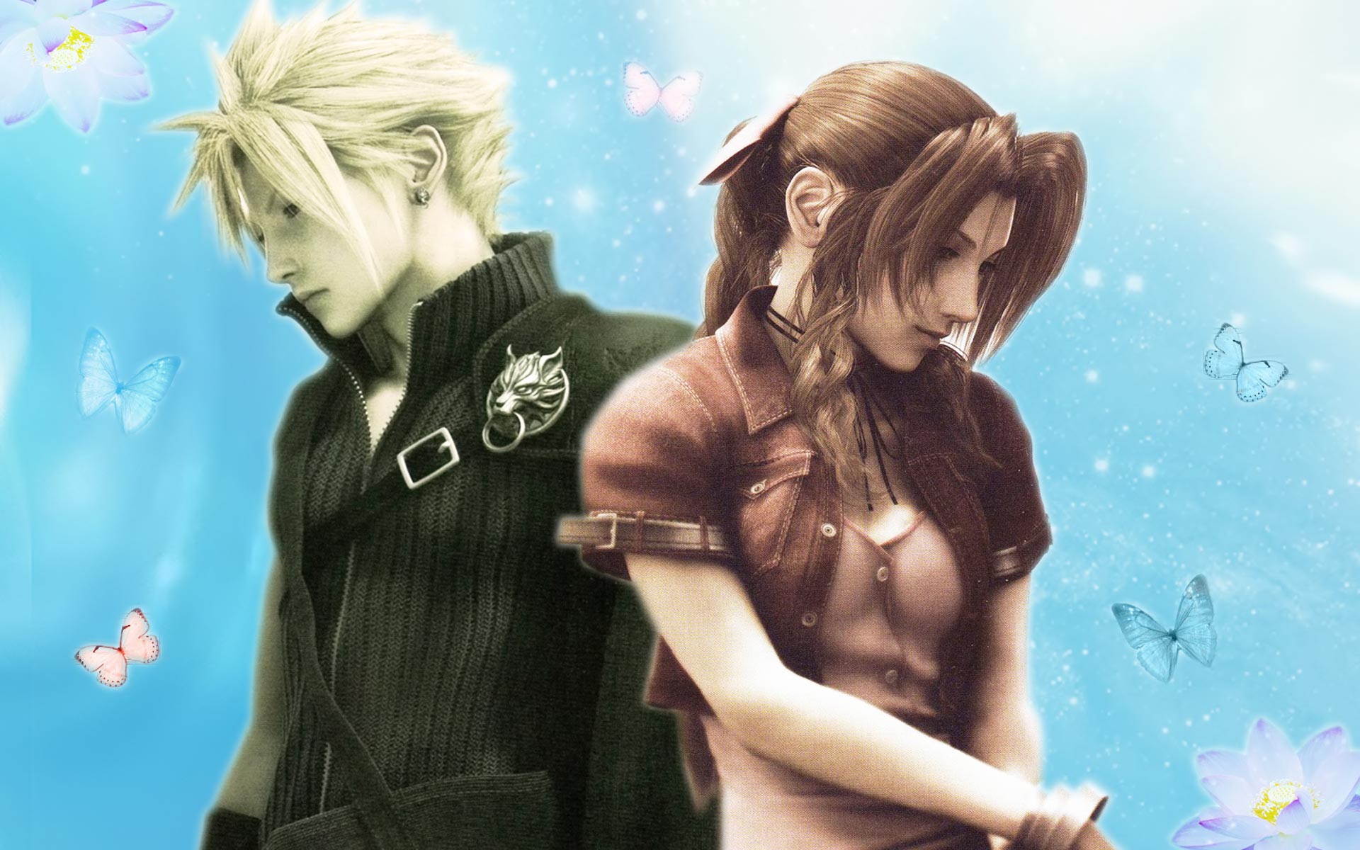 cloud and Aerith