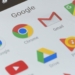 Melbourne, Australia - May 23, 2016: Close-up view of Google apps on an Android smartphone, including Chrome, Gmail, Maps.