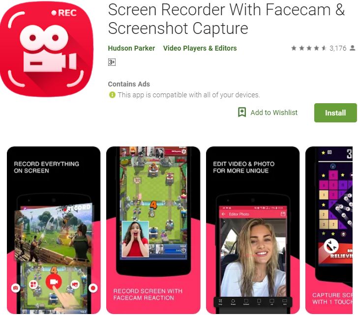 screen record facecam