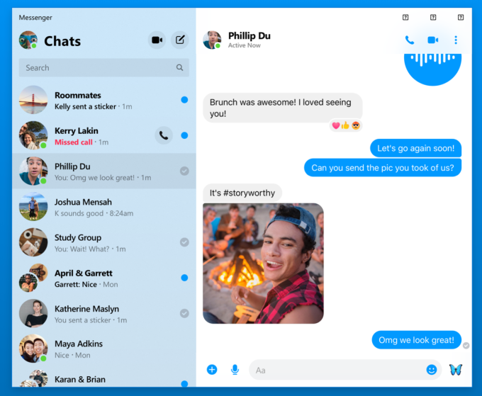Messenger Desktop App chat