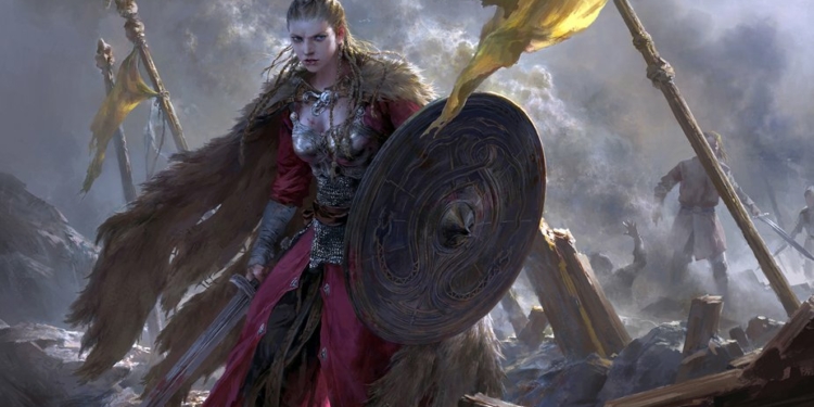 Norse Female Warrior b FLOWERZZXU