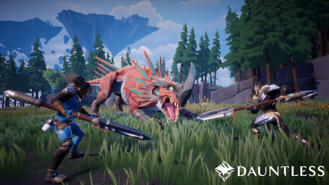 Dauntless two slayers with spears e1557797399550.jpg.optimal