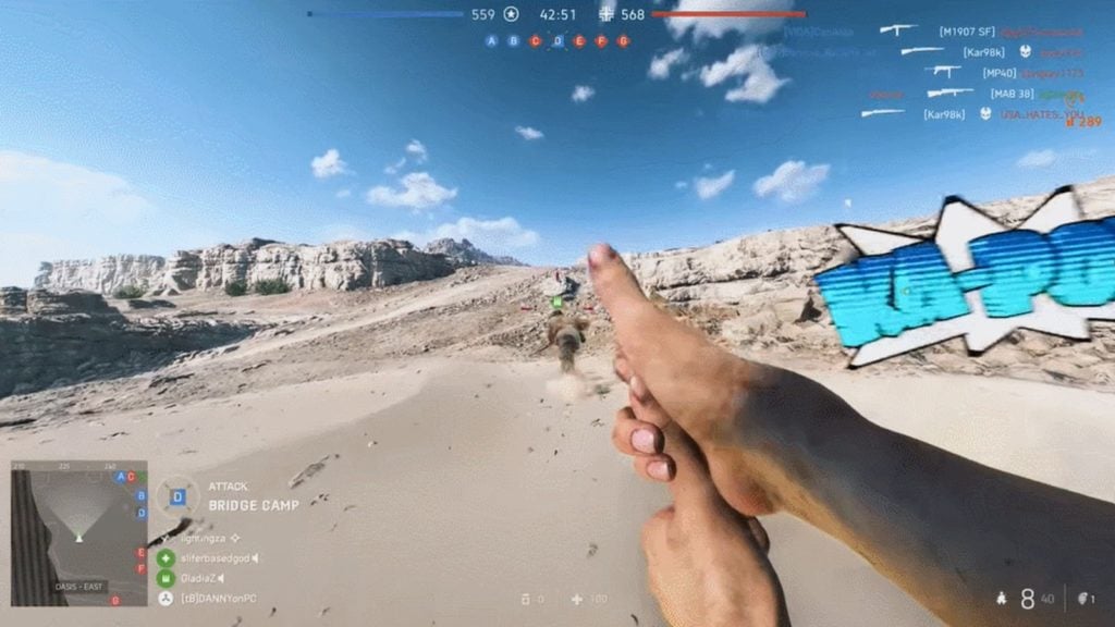 battlefield 5 finger guns