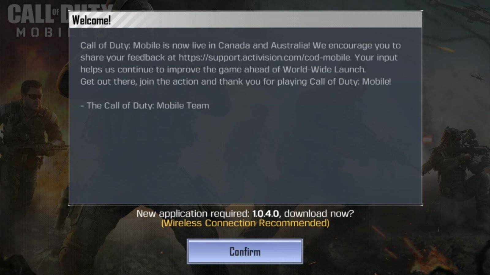 Call of duty mobile 1040 Canada