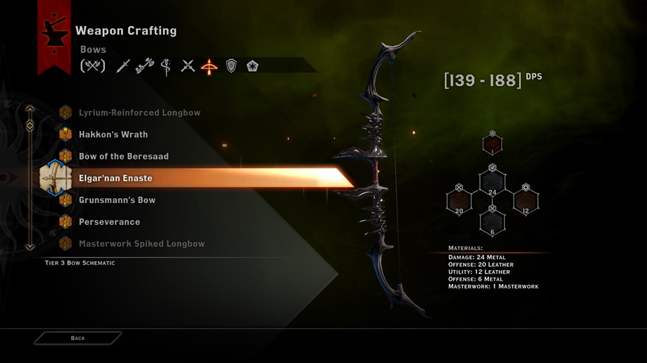 Dragon Age Inquisition Crafting