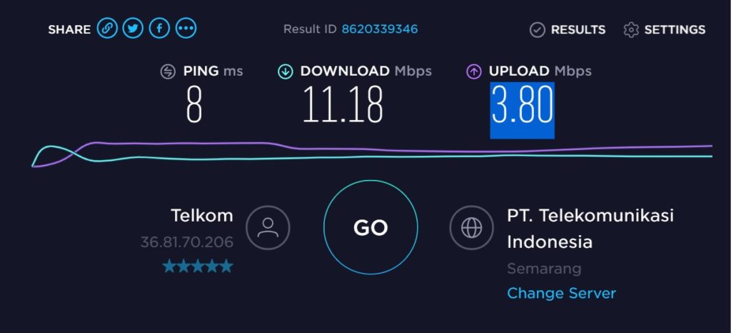 javascript network speed tester