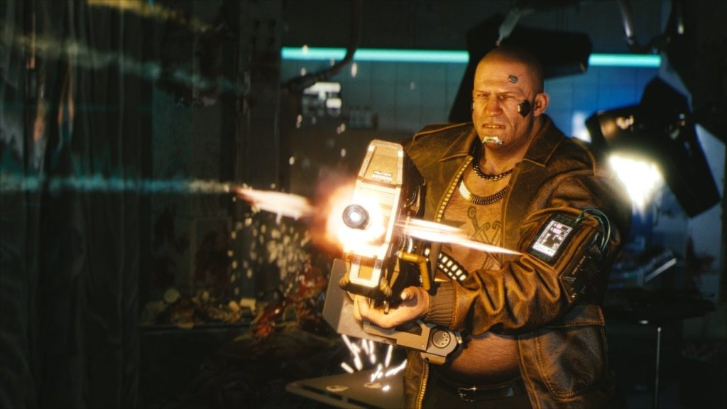 Cyberpunk 2077 New in Game Screenshot Shows an Armed Guard Gaming Instincts TV Article Website Youtube Thumbnail