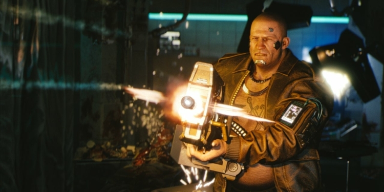 Cyberpunk 2077 New in Game Screenshot Shows an Armed Guard Gaming Instincts TV Article Website Youtube Thumbnail