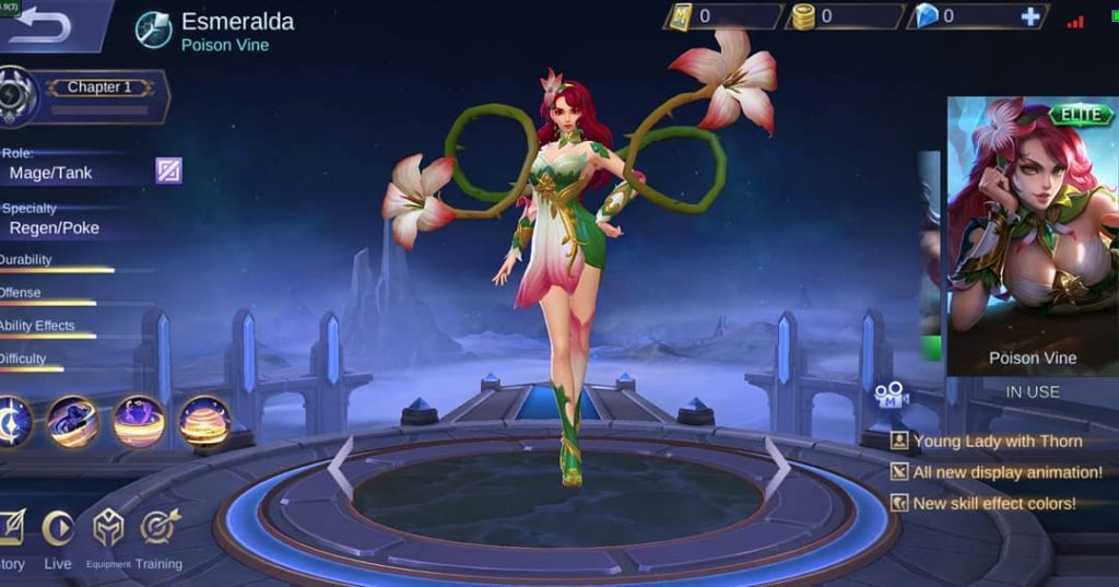 Skin Esmeralda Mobile Legends