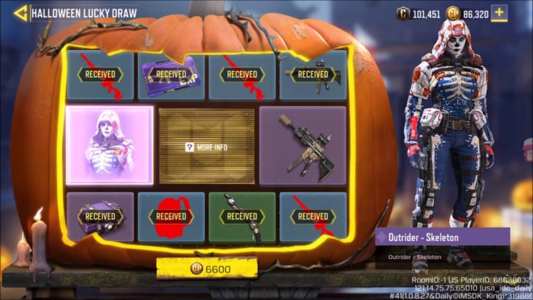 Event Halloween Lucky Draw di Call of Duty Mobile Kabarnya Punya Drop