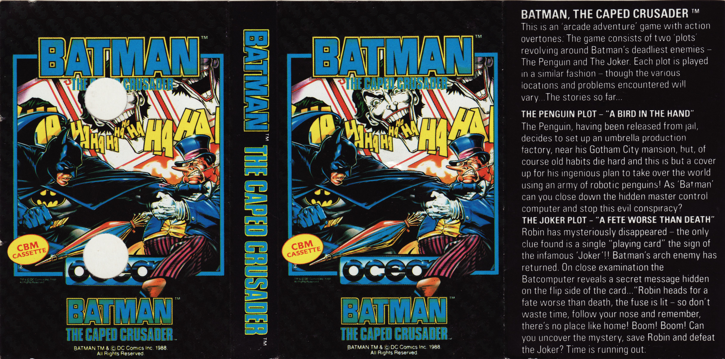 uta Batman The Caped Crusader 1989 Ocean Software Ltd 1759 screenshot