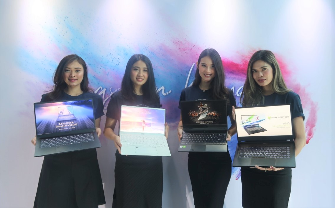 Ki Ka Prestige 15 Prestige 14 Modern 14 dan WS65 yang merupakan varian laptop terbaru MSI yang diluncurkan pada Kamis 12 Desember 2019