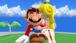 Mario and Peach in Sunshine Isles Beach MMD Kiss mario and peach 41353315 2040 1160