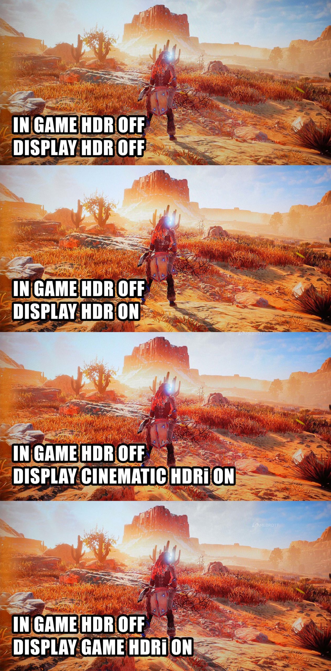 Horizon HDR OFF Display HDR ON COMPARISON scaled