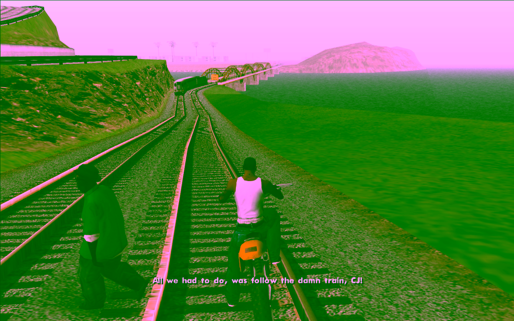 WrongSideOfTheTracks GTASA FamousLine