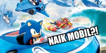 sonic naik mobil