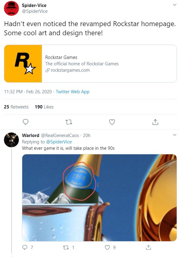 Rockstar Games image tweet