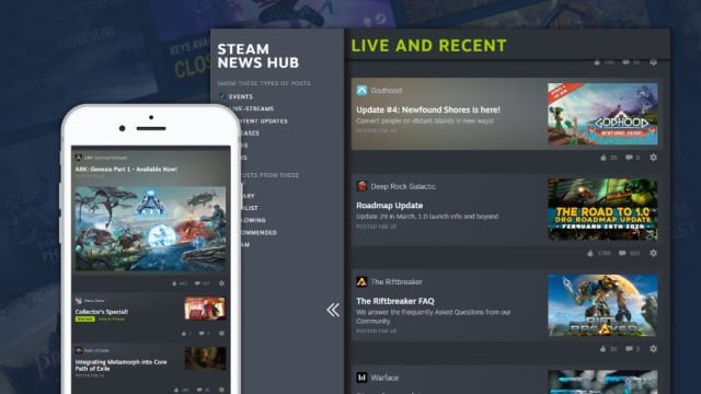 steam news hub