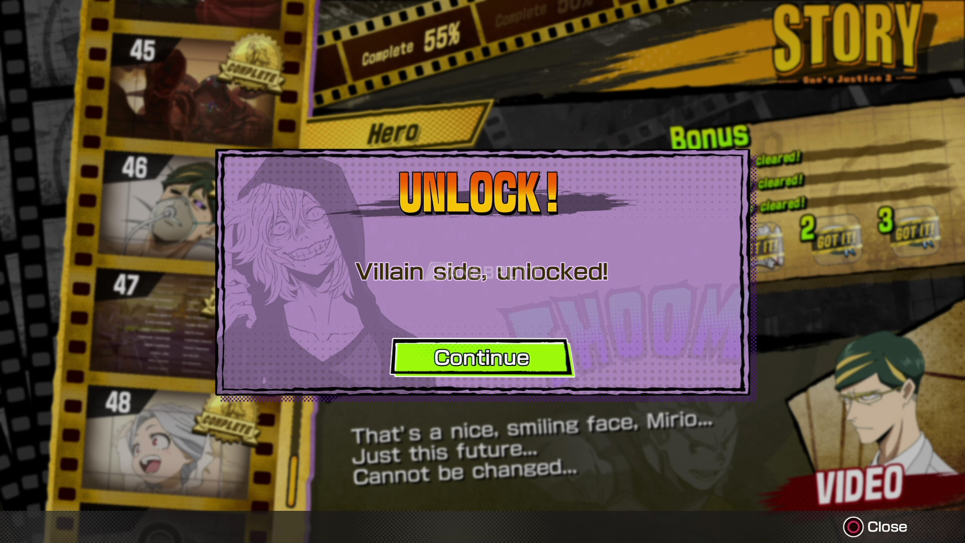 villain unlock