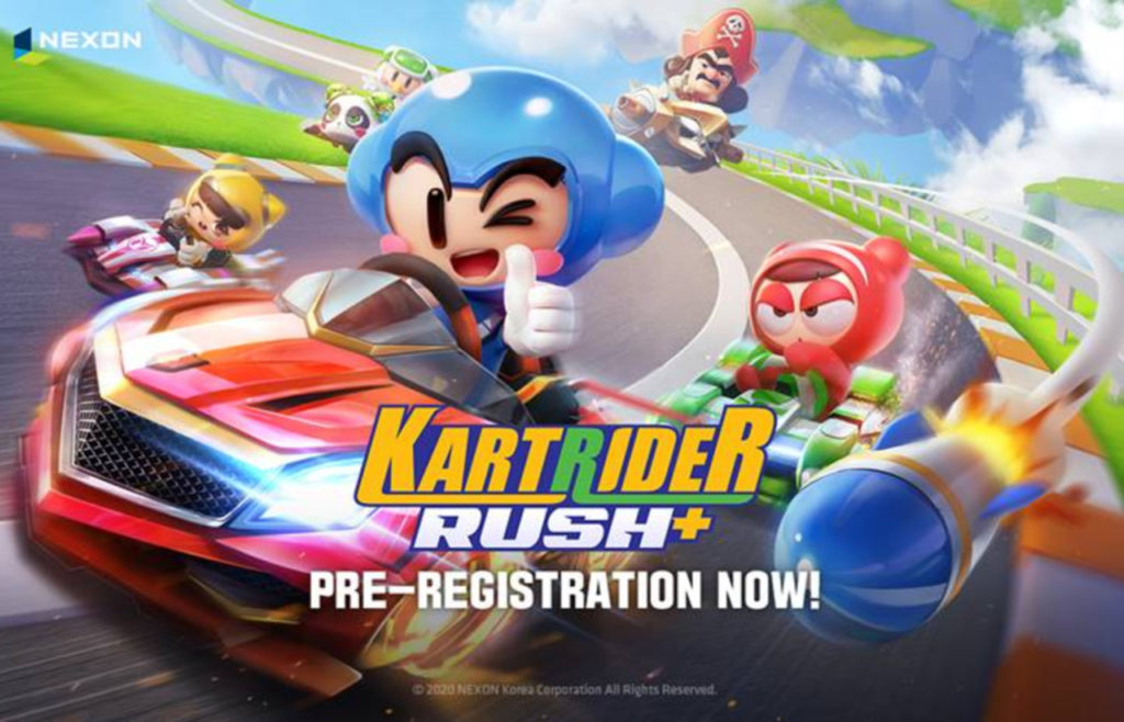 Kartrider Rush Mobile Game Pre Register Header