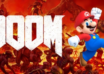 Doom 2016 Logo Super Mario Nintendo