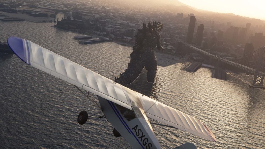 Godzilla Microsoft Flight Simulator