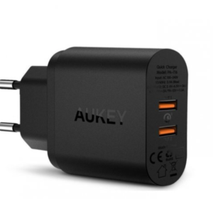 Auckey - PA-T16 Charger 2 Ports 36W QC 3.0 500076