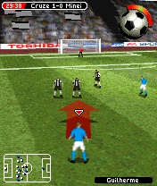415511 Fifa Soccer 2005 N Gage Screenshot Direct Free Kick